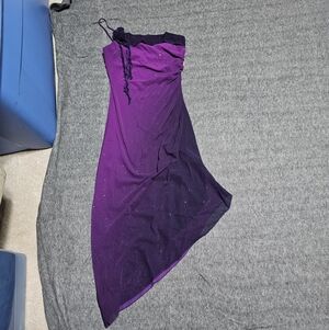 Vintage Byer Too! Purple Ombre Glitter Asymmetrical Fairy Dress - Size 3
